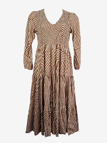 Mister Zimi Day Out Shirred Maxi Dress Size 12