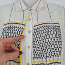 Second-Hand - payal pratap Ecru Cotton Smocked Tunic Midi Dress Size S - SwapUp