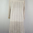 Second-Hand - payal pratap Ecru Cotton Smocked Tunic Midi Dress Size S - SwapUp