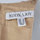 Second-Hand - Shona Joy Gold Satin Twist Front Dress Size 16 - SwapUp