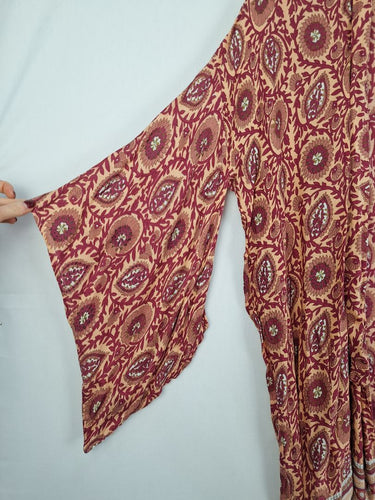 Second-Hand - Arnhem Beach Apricot Floral Cardigan Size S - SwapUp