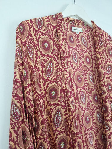 Second-Hand - Arnhem Beach Apricot Floral Cardigan Size S - SwapUp