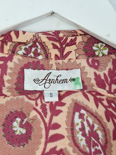 Second-Hand - Arnhem Beach Apricot Floral Cardigan Size S - SwapUp