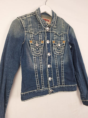 Second-Hand - True Religion Vintage Western Denim Jacket Size M - SwapUp