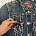 Second-Hand - True Religion Vintage Western Denim Jacket Size M - SwapUp