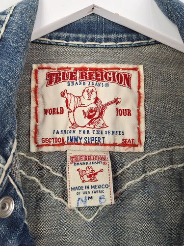 Second-Hand - True Religion Vintage Western Denim Jacket Size M - SwapUp