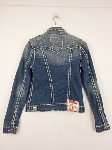 Second-Hand - True Religion Vintage Western Denim Jacket Size M - SwapUp