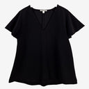 Second-Hand - Country Road Flutter Sleeve Textured Top Size S - SwapUp