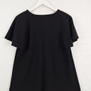 Second-Hand - Country Road Flutter Sleeve Textured Top Size S - SwapUp
