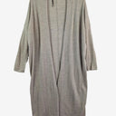 Second-Hand - Country Road Misty Grey Long Line Merino Cardigan Size S - SwapUp