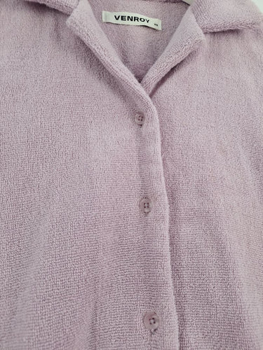 Second-Hand - VENROY Lilac Terry Toweling Top Size XS - SwapUp