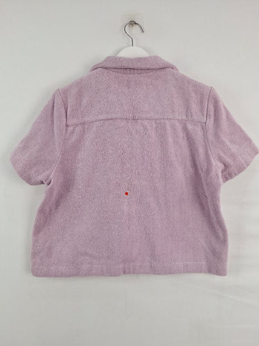Second-Hand - VENROY Lilac Terry Toweling Top Size XS - SwapUp