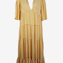 Second-Hand - Bird & Kite Sunshine Gingham V Neck Maxi Dress Size XL - SwapUp
