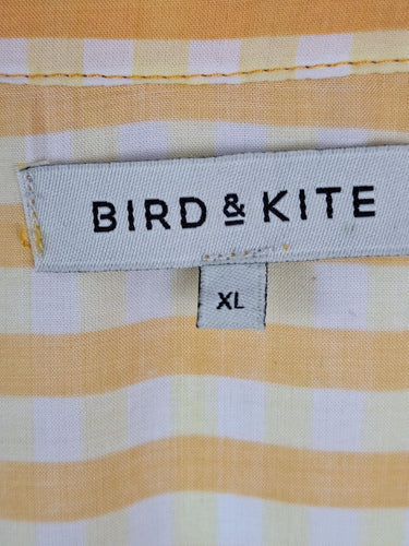 Second-Hand - Bird & Kite Sunshine Gingham V Neck Maxi Dress Size XL - SwapUp