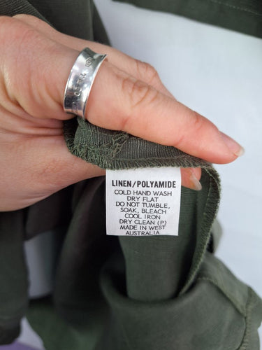 Second-Hand - Pekho Forrest Green Shift Dress Size S - SwapUp