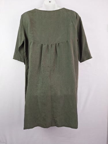 Second-Hand - Pekho Forrest Green Shift Dress Size S - SwapUp