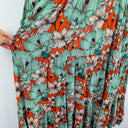 Second-Hand - Alessi Frill Neck Hibiscus Maxi Dress Size XL - SwapUp