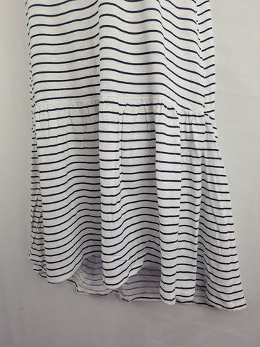 Second-Hand - Assorted Brands Drop Waist Navy Stripe Mini Dress Size XXL - SwapUp