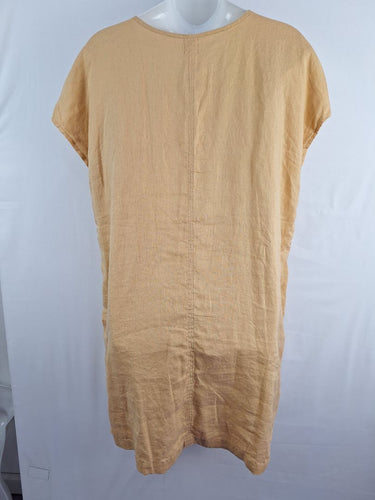 Second-Hand - Frockk Muted Sunshine Linen Mini Dress Size XL - SwapUp