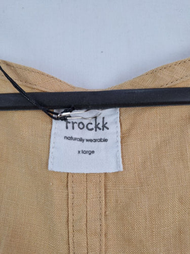 Second-Hand - Frockk Muted Sunshine Linen Mini Dress Size XL - SwapUp