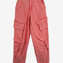 Second-Hand - Maniere de Voir Bubblegum Pink Cargo Style Jeans Size 6 - SwapUp