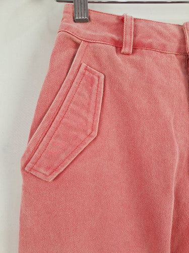 Second-Hand - Maniere de Voir Bubblegum Pink Cargo Style Jeans Size 6 - SwapUp