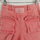 Second-Hand - Maniere de Voir Bubblegum Pink Cargo Style Jeans Size 6 - SwapUp