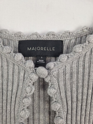 Second-Hand - Majorelle Scallop Edge Ribbed Cold Shoulder Dress Size S - SwapUp