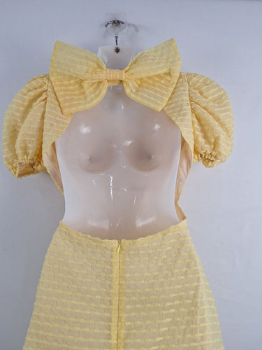 Second-Hand - Sister Jane Buttercup Bow Detail Mini Dress Size M - SwapUp