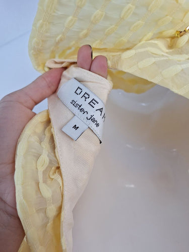 Second-Hand - Sister Jane Buttercup Bow Detail Mini Dress Size M - SwapUp
