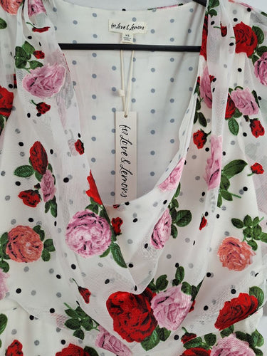 Second-Hand - For Love & Lemons Romantic Rose Garden Party Dress Size XS - SwapUp