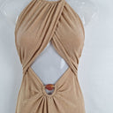 Second-Hand - Significant Other Gold Cross Bodice Cut Out Dress Size 8 - SwapUp
