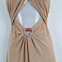 Second-Hand - Significant Other Gold Cross Bodice Cut Out Dress Size 8 - SwapUp
