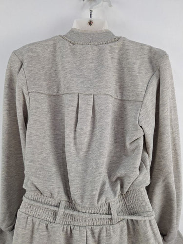 Second-Hand - For Love & Lemons Grey Rose Lounge Jumpsuit Size S - SwapUp