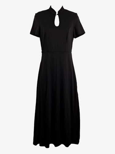 Yang Soft Black Chest Cut Out Dress Size S