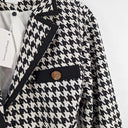 Second-Hand - Lovers and Friends Houndstooth Cropped Blazer Style Jacket Size S - SwapUp