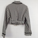 Second-Hand - Lovers and Friends Houndstooth Cropped Blazer Style Jacket Size S - SwapUp