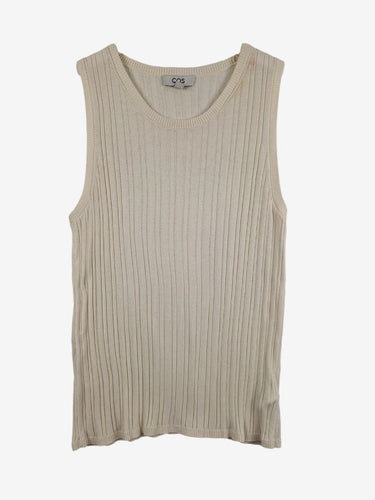COS Silk Cotton Blend Ribbed Tank Top Size L