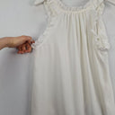 Second-Hand - Saba Crisp White Frill Summer Top Size 14 - SwapUp