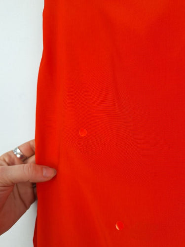 Second-Hand - French Connection Blood Orange Cross Over Wrap Skirt Size 12 - SwapUp