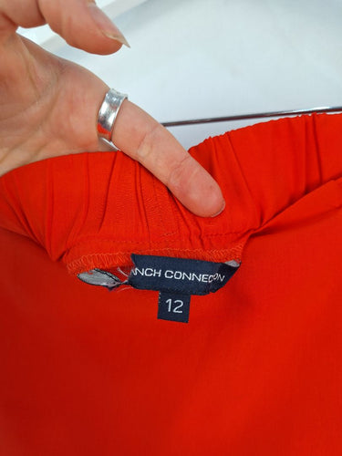 Second-Hand - French Connection Blood Orange Cross Over Wrap Skirt Size 12 - SwapUp