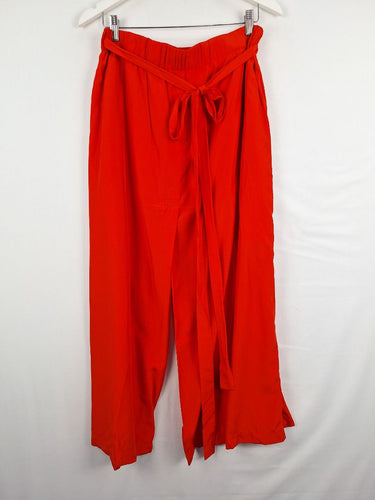 Second-Hand - French Connection Blood Orange Cross Over Wrap Skirt Size 12 - SwapUp