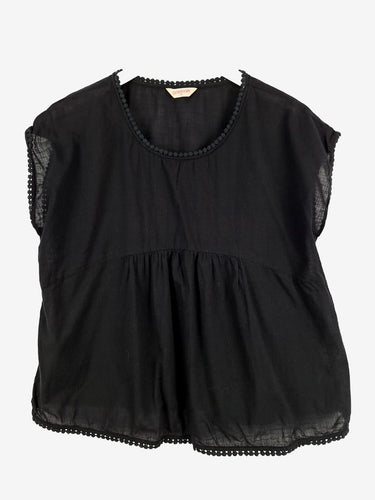 Gorman Light Cotton Bubble Trim Top Size 10