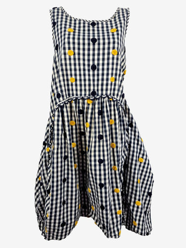 Gorman Gingham Pom Pom Midi Dress Size 10