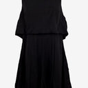 Second-Hand - Cue Bubble Bodice Black Midi Playsuit Size 14 - SwapUp