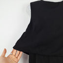 Second-Hand - Cue Bubble Bodice Black Midi Playsuit Size 14 - SwapUp