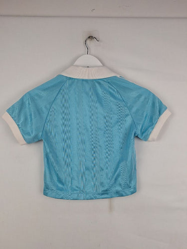 Second-Hand - Adidas Sky Blue Satin Feel Jersey Top Size XS - SwapUp