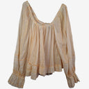 Second-Hand - Aje Mango Thread Airy Long Sleeve Blouse Size 8 - SwapUp