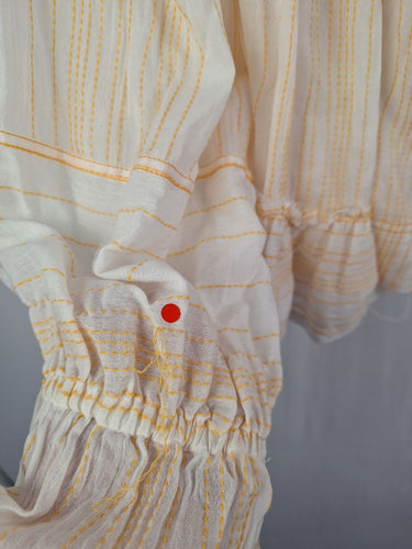 Second-Hand - Aje Mango Thread Airy Long Sleeve Blouse Size 8 - SwapUp