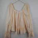 Second-Hand - Aje Mango Thread Airy Long Sleeve Blouse Size 8 - SwapUp